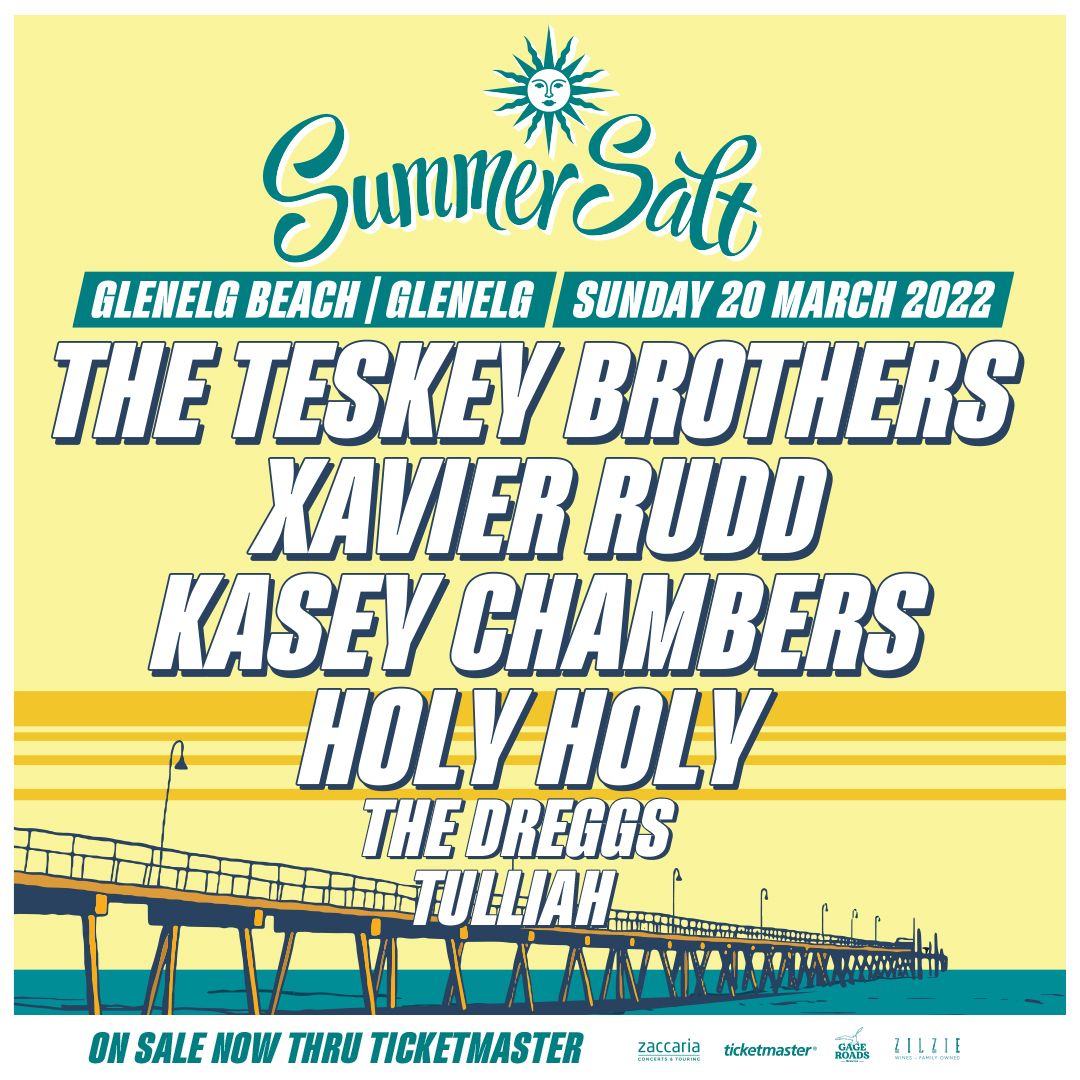 Kasey joins SummerSalt, with Xavier Rudd, The Teskey Brothers, Holy